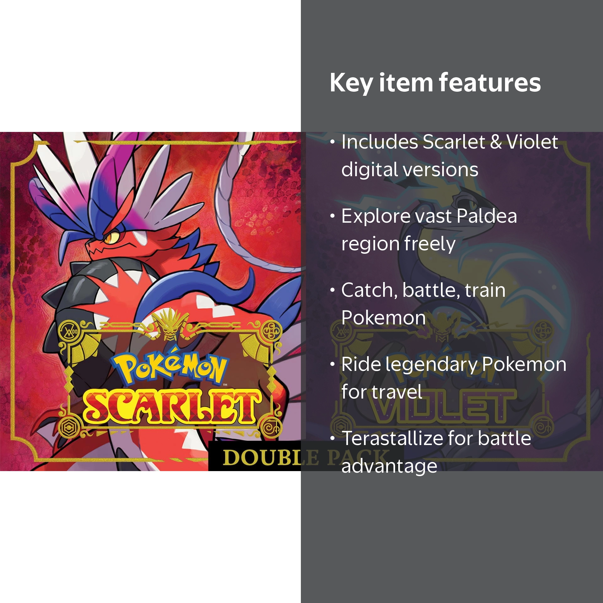 Pokémon Scarlet & Pokémon Violet Double Pack - Nintendo Switch