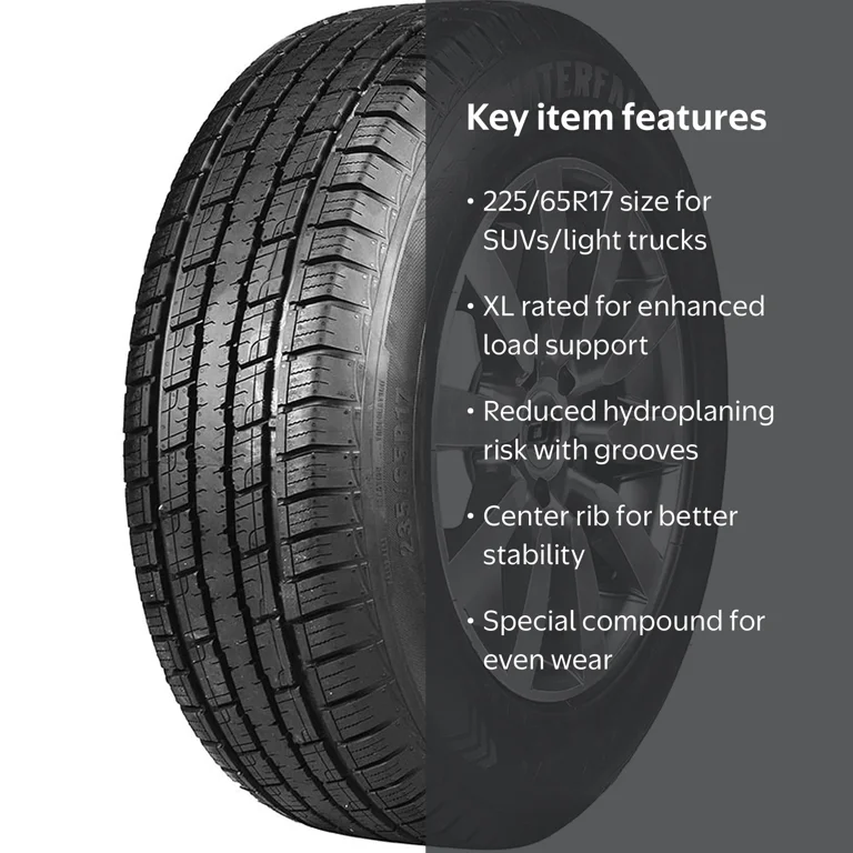 Waterfall Terra X H/T P225/65R17 99H Highway Terrain Tire for SUVs