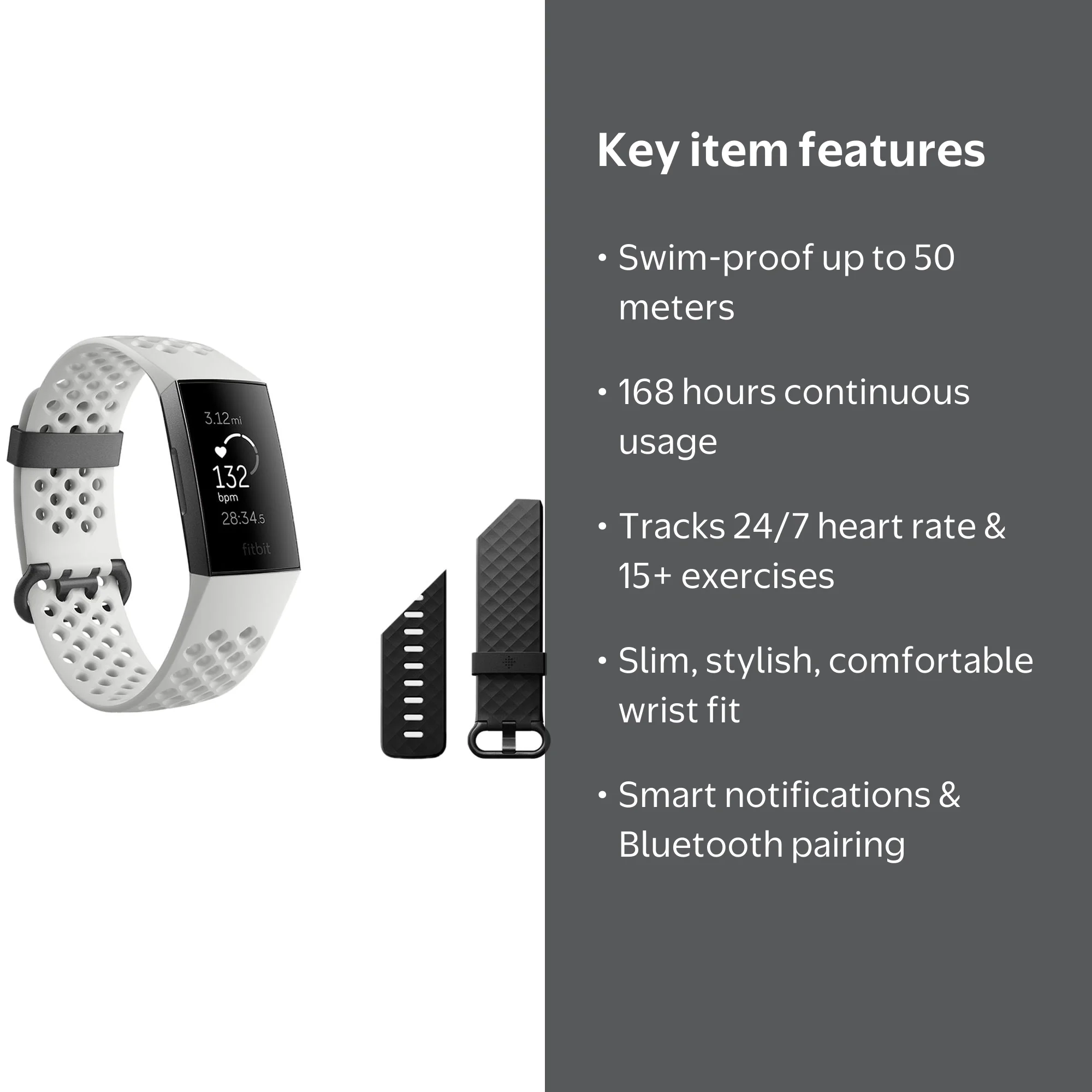 Fitbit Charge 3 Advanced Heart Rate + Fitness Tracker Special