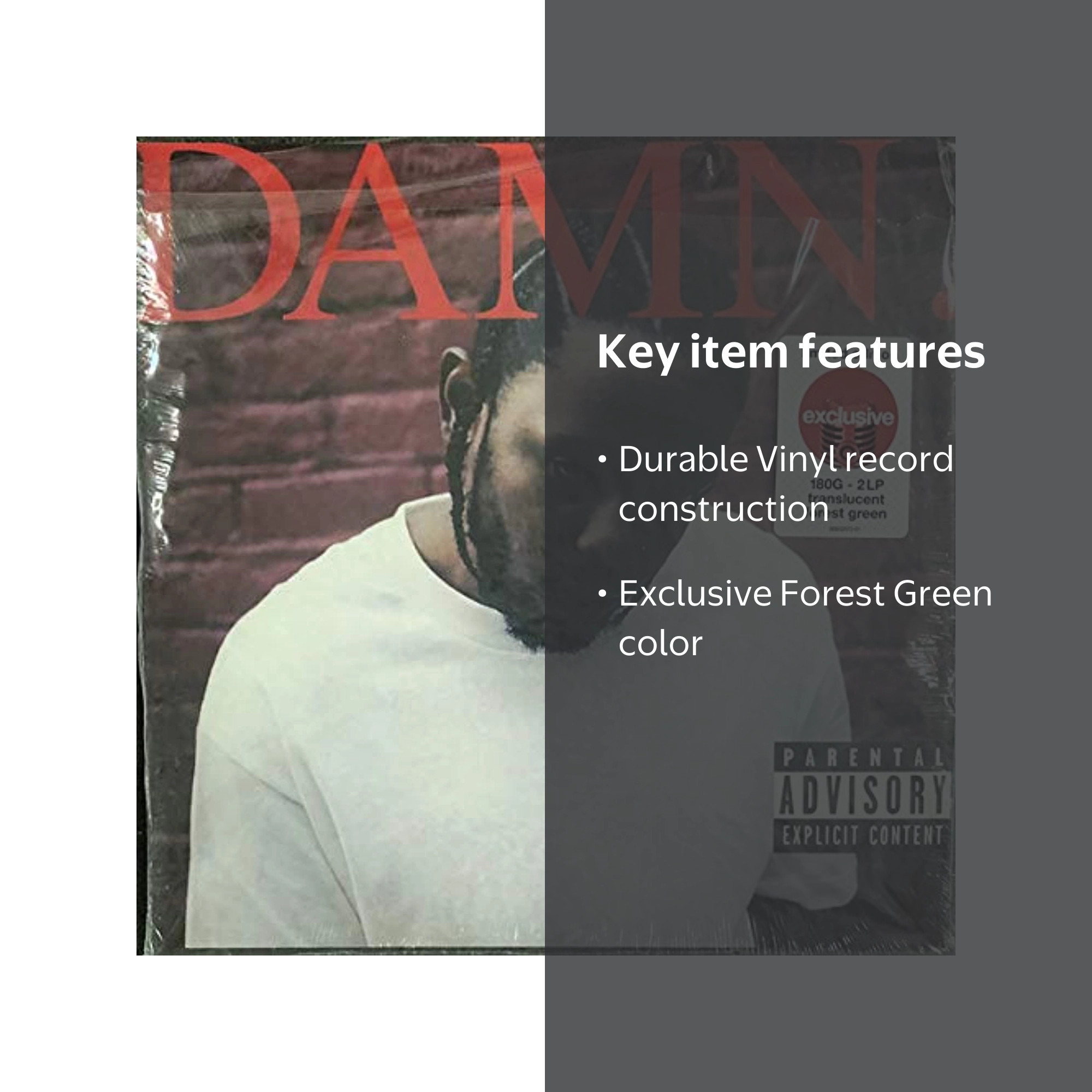 Kendrick Lamar – Damn. LP green - Walmart.com