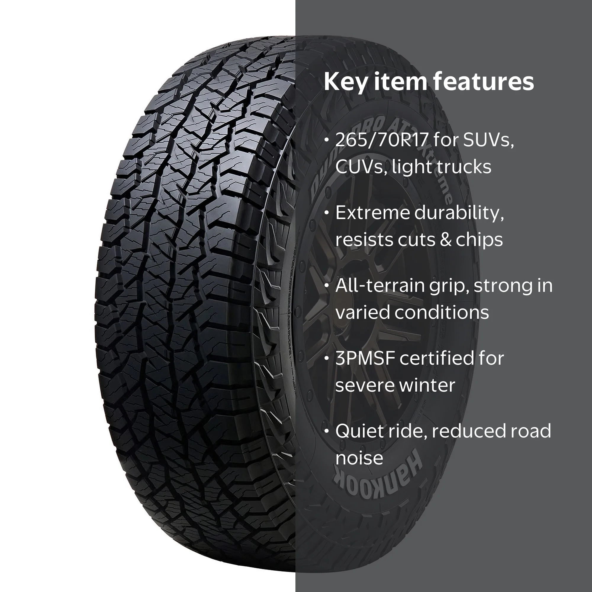 Hankook, Light Truck Tire, Dynapro AT2 Xtreme (RF12), 265/70R17