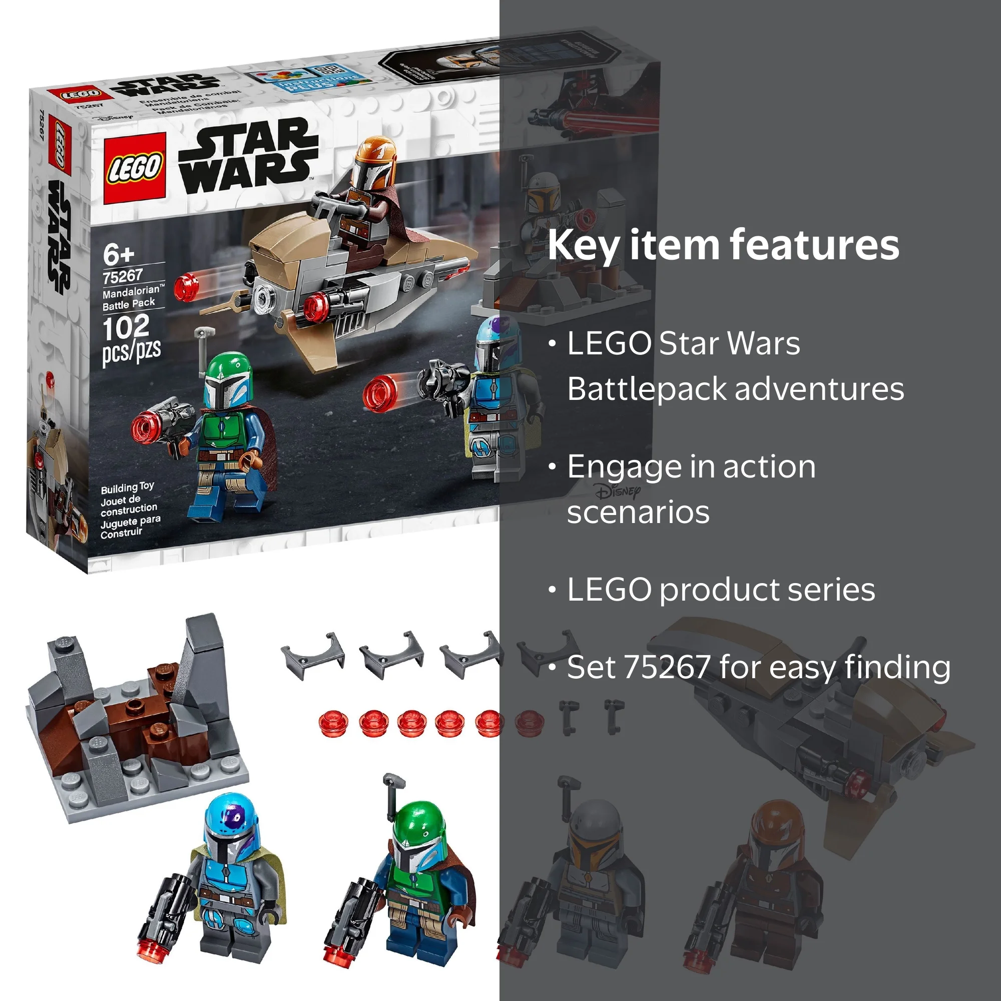 LEGO Star Wars 75267 - Mandalorian Battle Pack With Shock Troopers