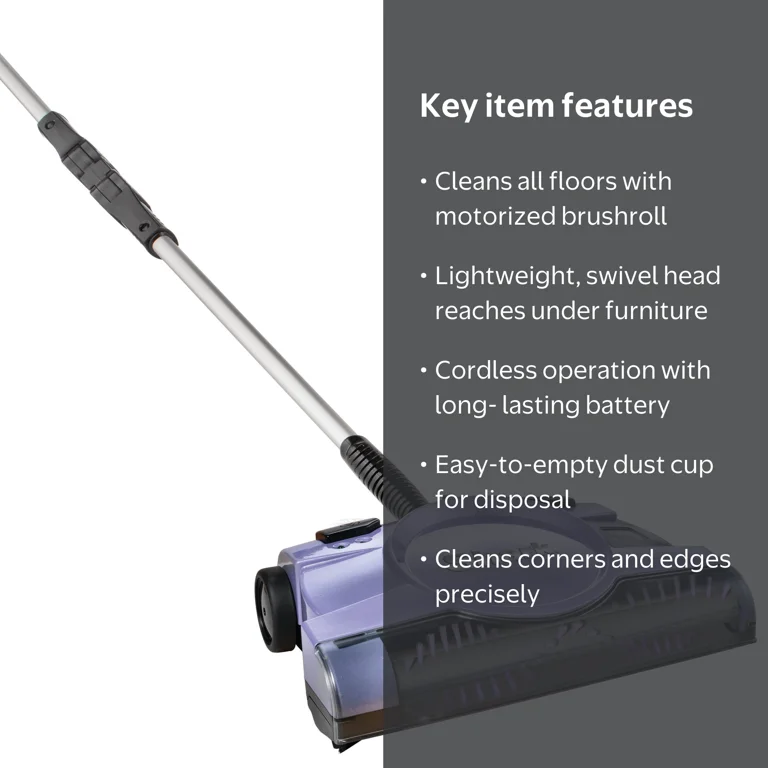 Shark, Cordless Floor and Carpet Sweeper, V2945Z, 12 in. Cleaning
