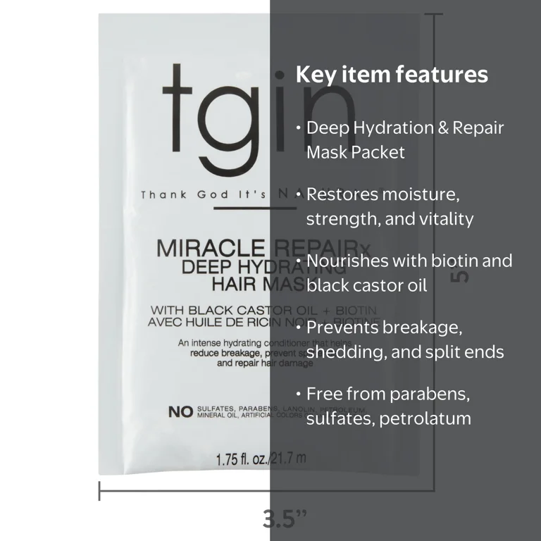 2 pack) Thank God It's Natural (Tgin) Miracle RepaiRx Deep