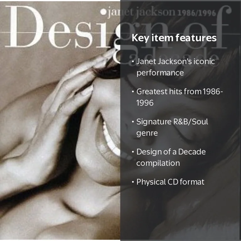 Janet Jackson - Design of a Decade 1986-1996: Greatest Hits
