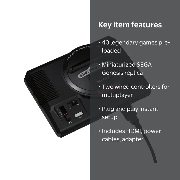 その他 sega genesis mini Sega Genesis Mini - Retro Game System Console with Classic Sonic