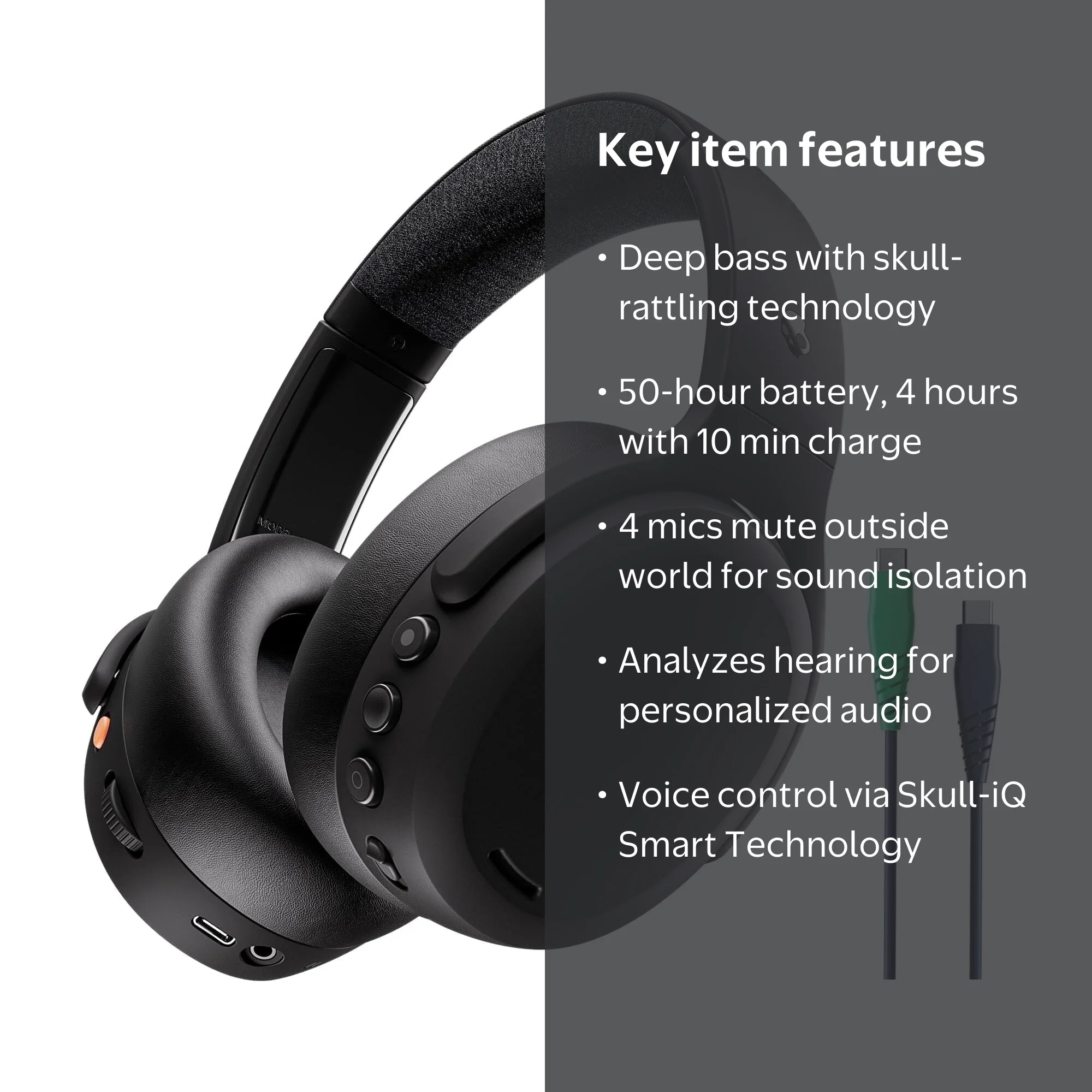 Skullcandy Crusher ANC 2 Over-Ear Noise Canceling Wireless