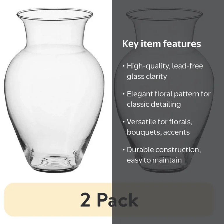 2 pack) (2 pack) (2 pack) (2 pack) Libbey Clear Glass 10.5