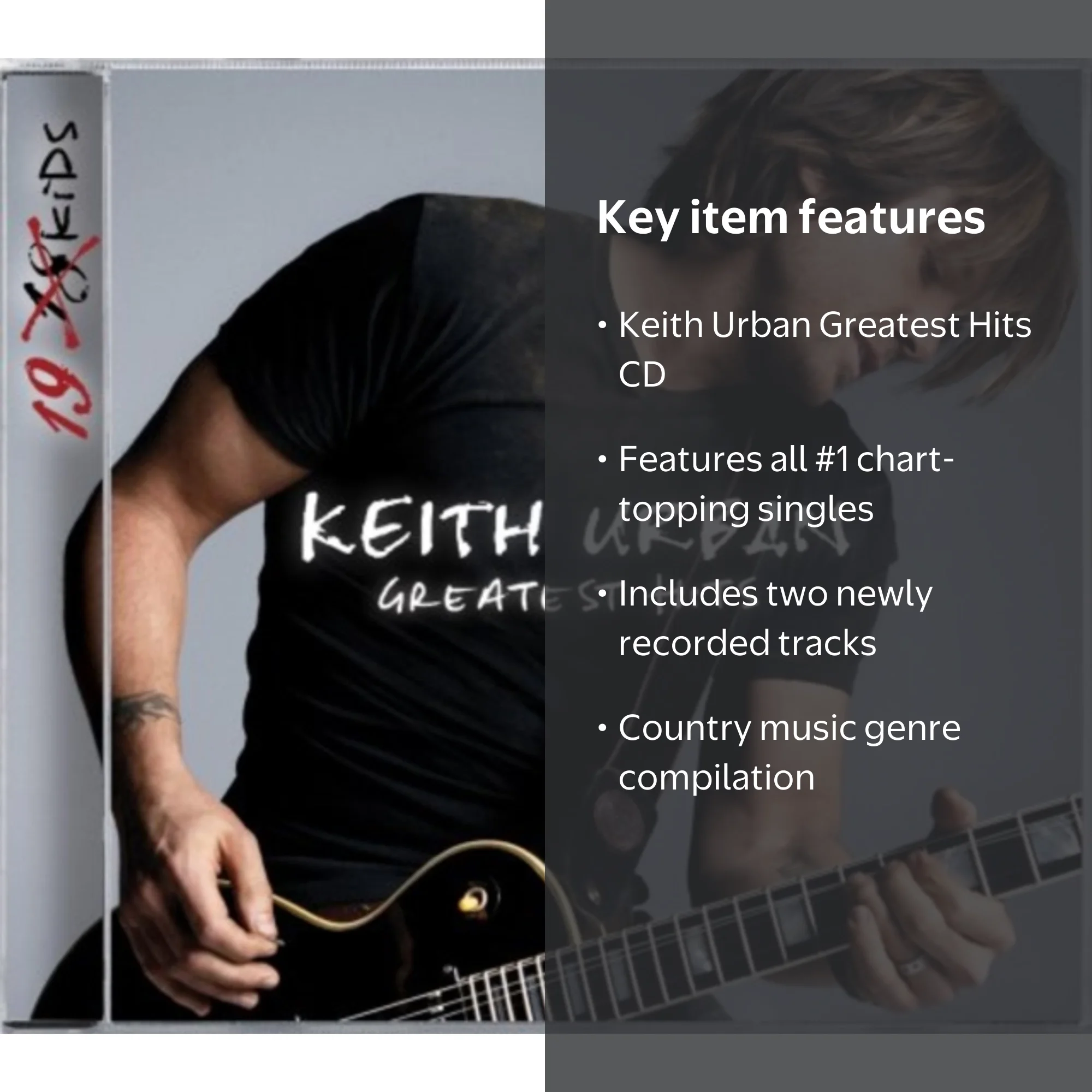 Keith Urban Greatest Hits CD - #1 Country Music Hits Collection