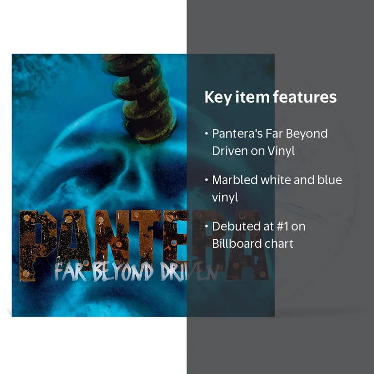 Atlantic, Vinyl LP, Pantera - Far Beyond Driven, Marbled White Atlantic, Vinyl LP, Pantera - Far Beyond Driven, Marbled White