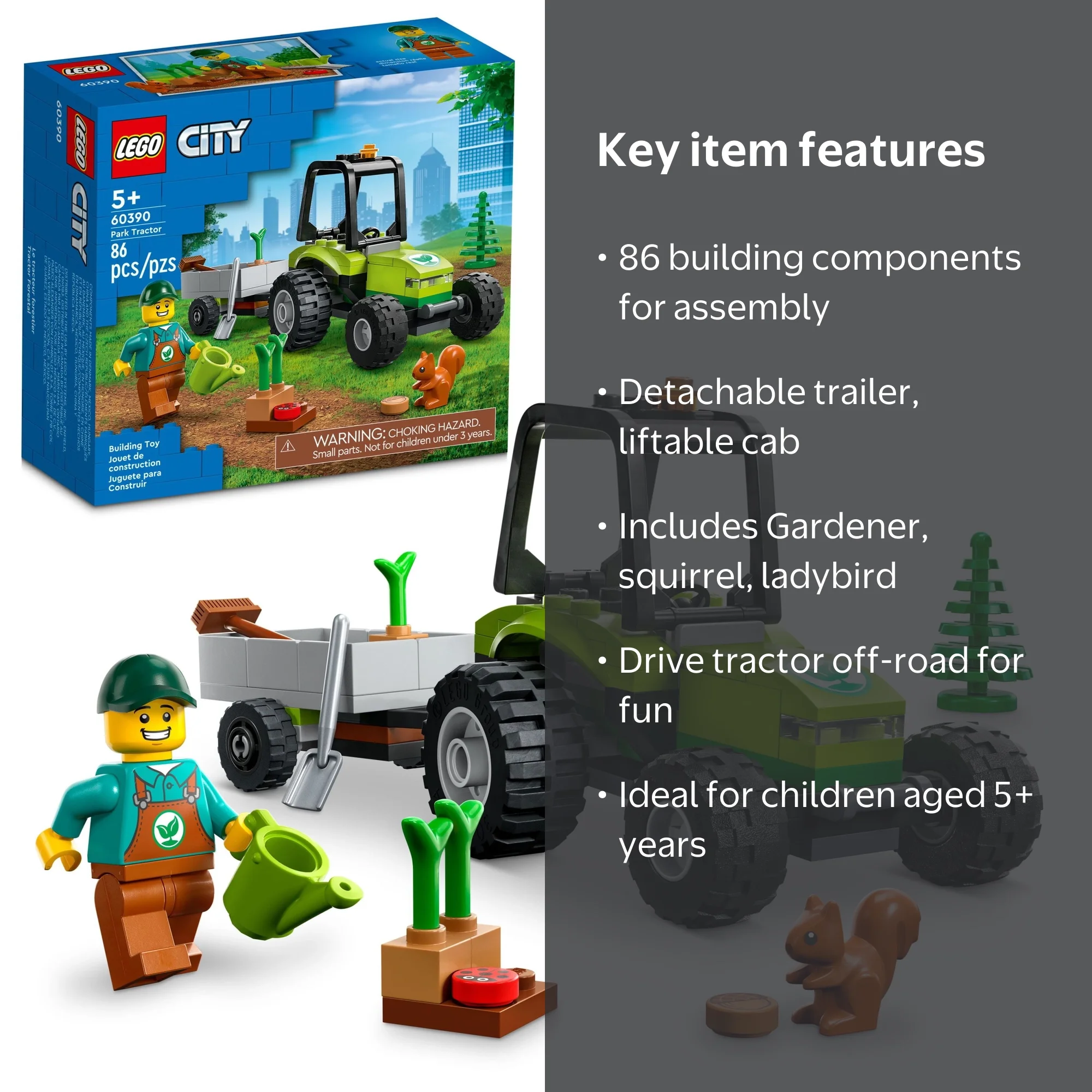 stiarat出品画面 LEGO, City Park Tractor and Trailer Toy Farm Vehicle 60390