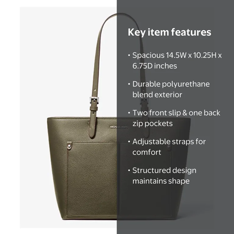 Michael Kors, Women's Jet Set Tote Bag, 35H3STVT6B, Olive
