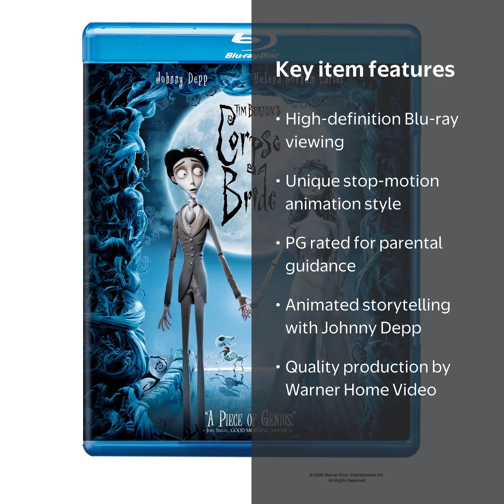 Warner Home Video: Corpse Bride Animation - Love Story on Blu-ray
