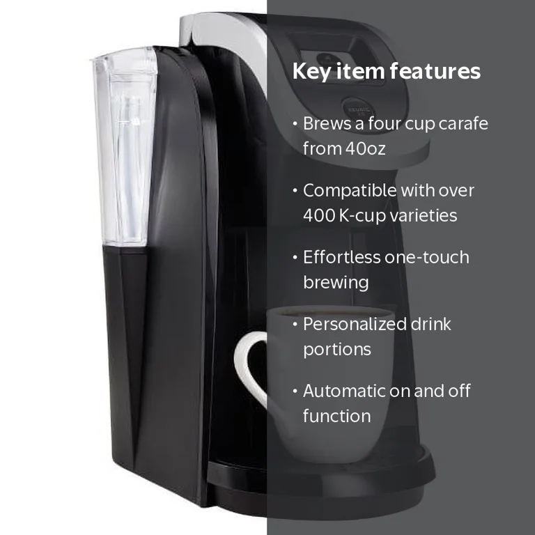 Keurig K250 2.0 Brewer, Black, Metal, 40oz Reservoir - Walmart.com