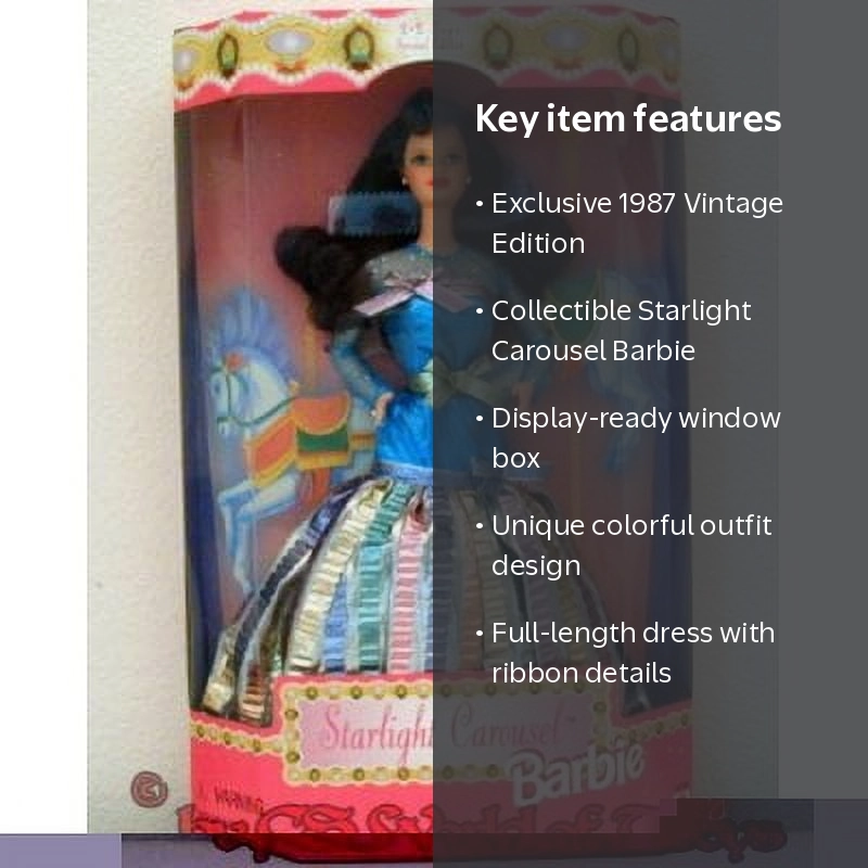 Mattel Starlight Carousel Barbie, K.B. Toys Special Edition 1987
