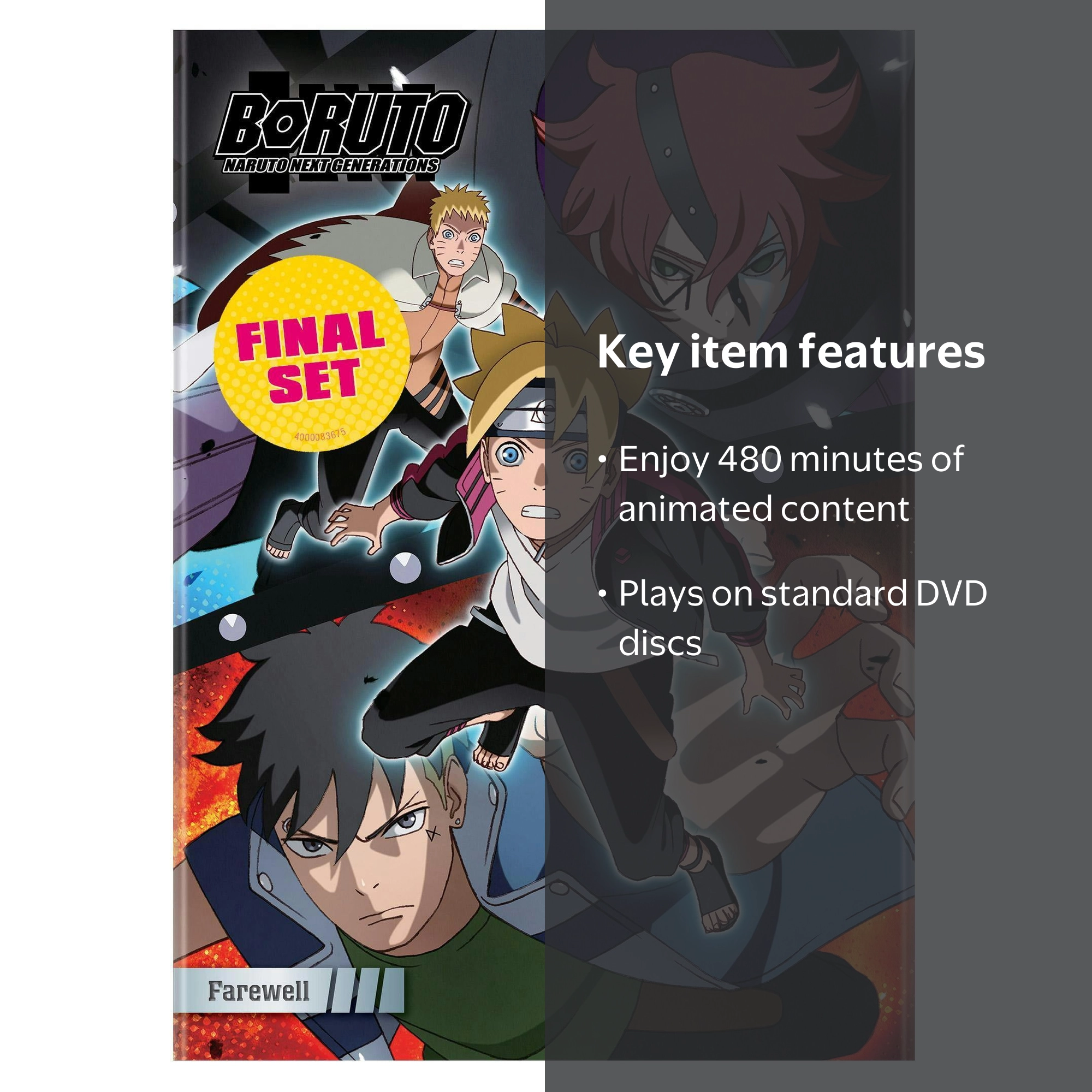 SDS, Boruto Naruto Next Generations Farewell DVD, Anime - Walmart.com