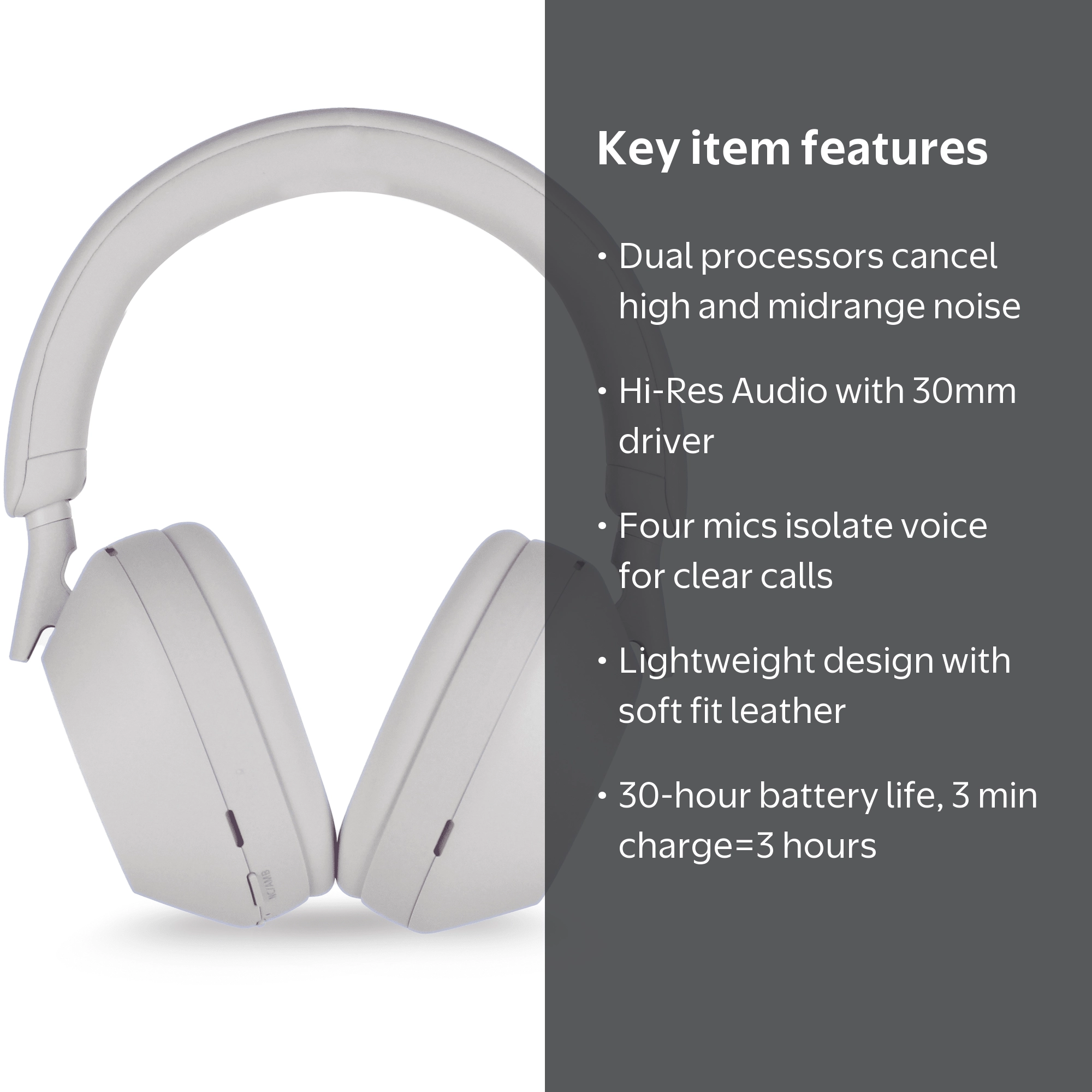 Sony, WH-1000XM5 Wireless Noise Canceling Headphones, Silver