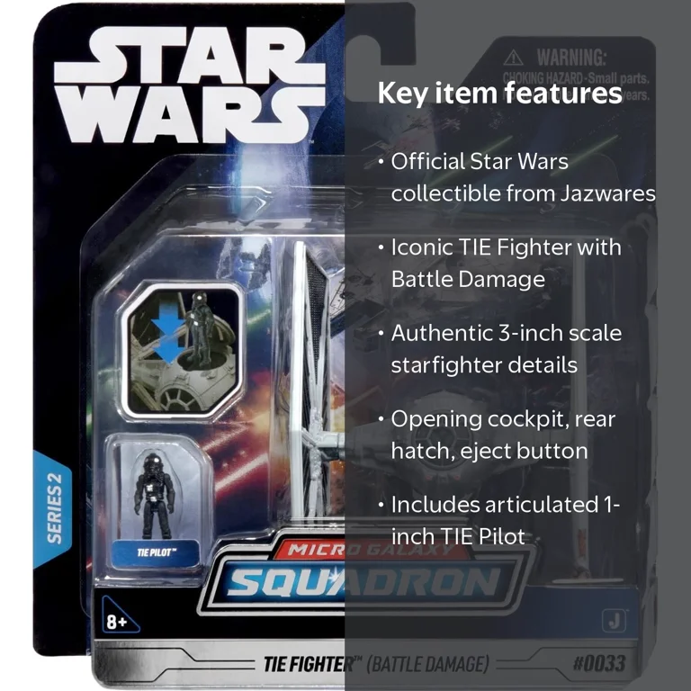 STAR WARS マイクロマシーン ギャラクティック・ドッグファイト Star Wars Micro Galaxy Squadron Tie Fighter (Battle Damage