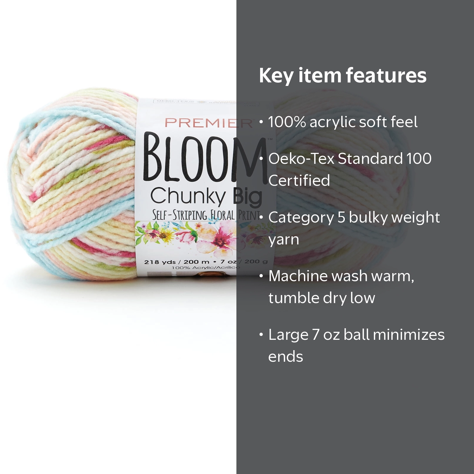Premier Yarns - Bloom Chunky Big Yarn - Snapdragon - 7oz 218yds