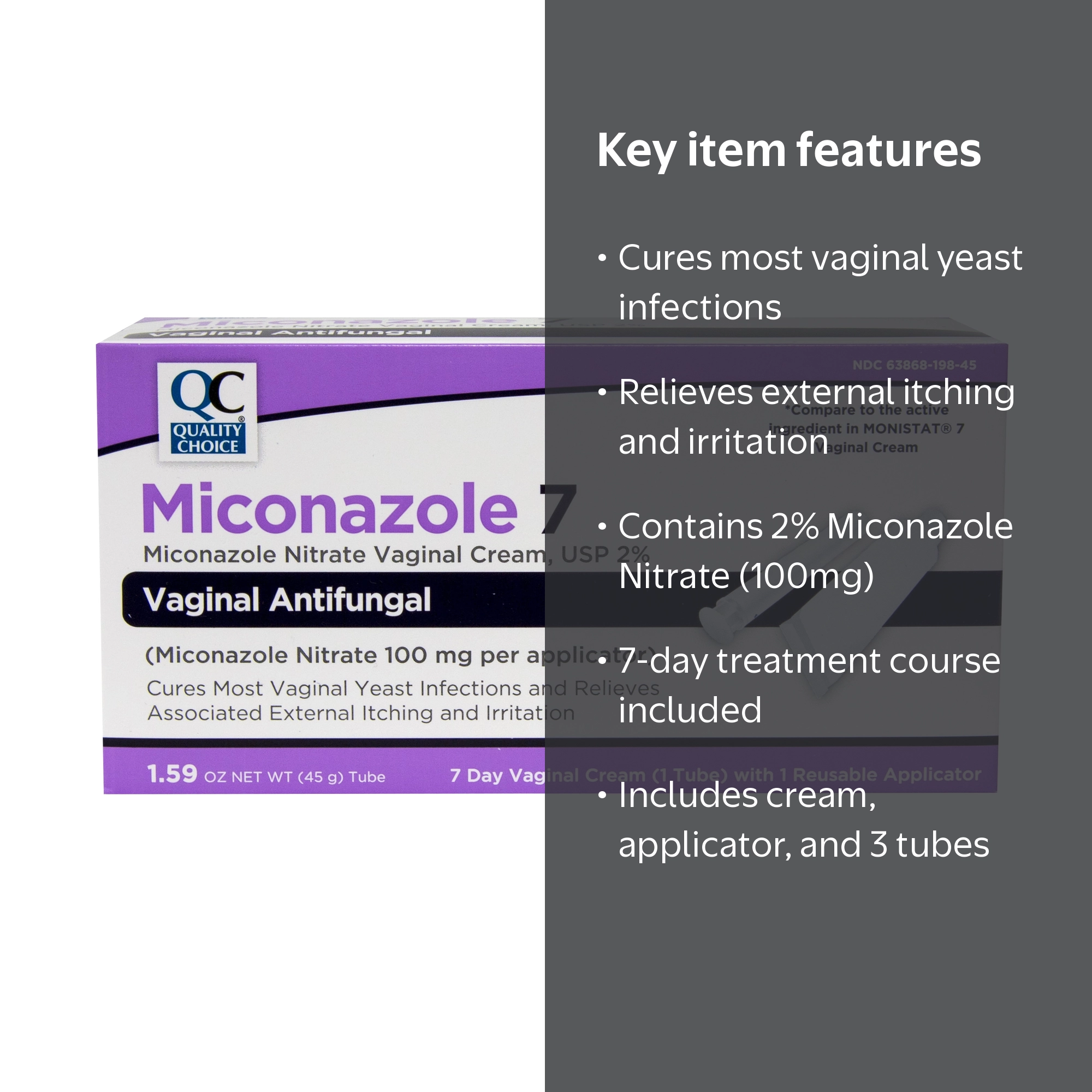 衛生医療用品・救急用品 J.MORITA CORPORATION Micom conditioner Quality Choice 7-Day Miconazole Nitrate Vaginal Cream 2% 1.59oz