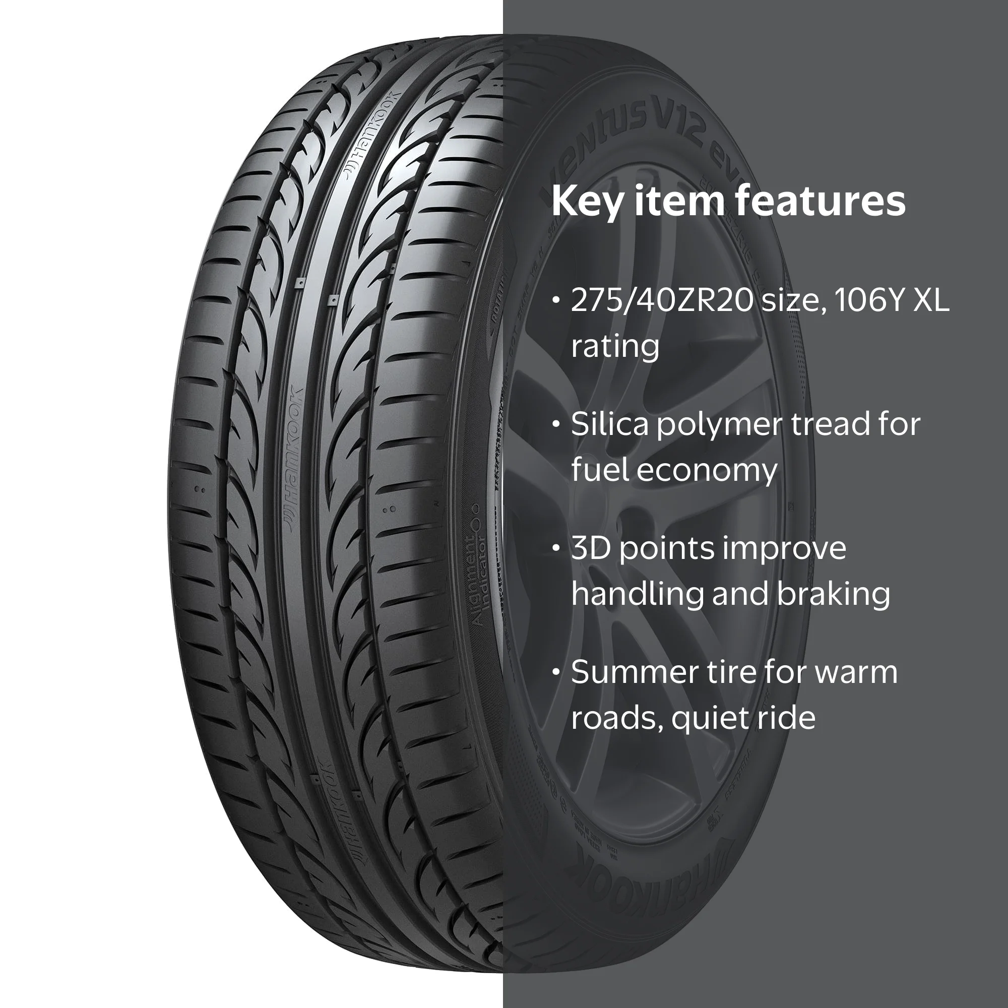 Hankook Ventus V12 EVO 165/40R17 4本セット Hankook Ventus V12 EVO2 K120 All-Season Tire - 275/40R20 106Y High