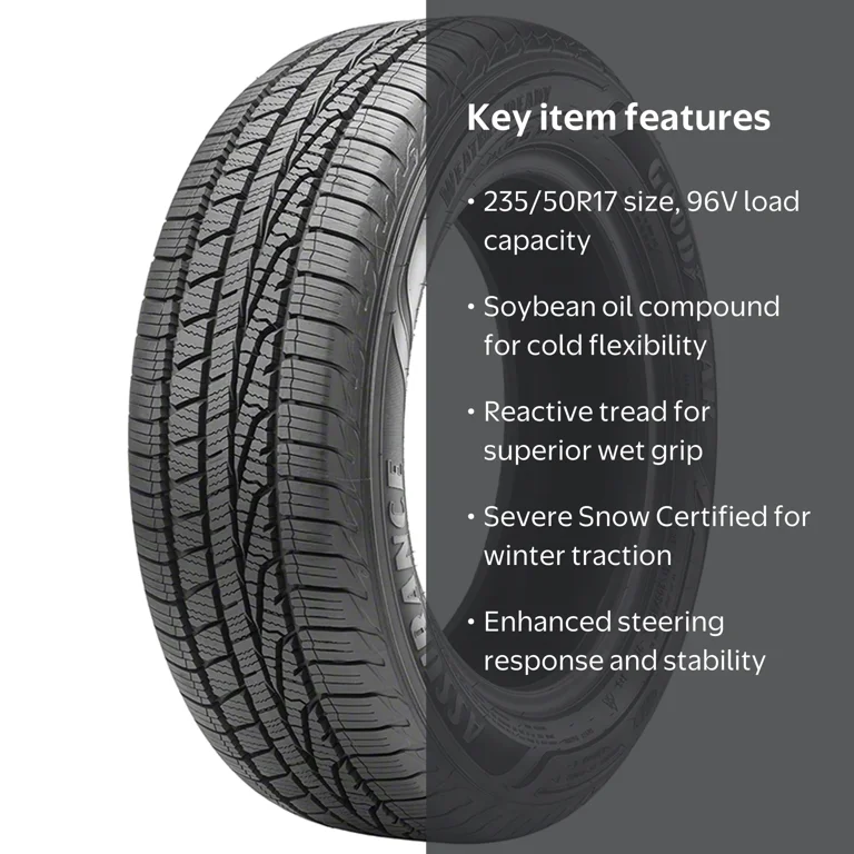 Goodyear, Passenger Tire, All Weather, 235/50R17, 96V - Walmart.com