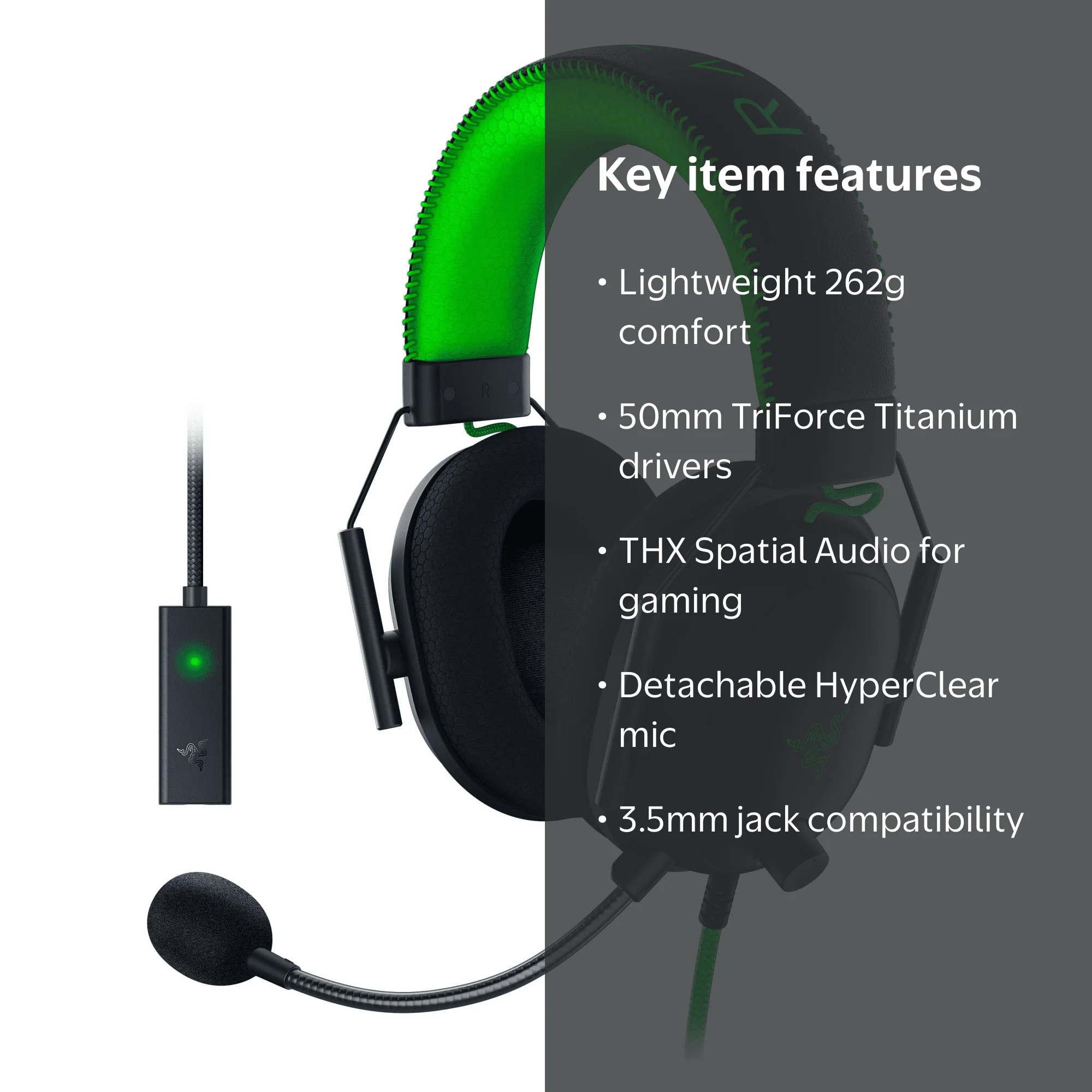 Razer, BlackShark V2 SE Wired Gaming Headset, 3.5mm, Black