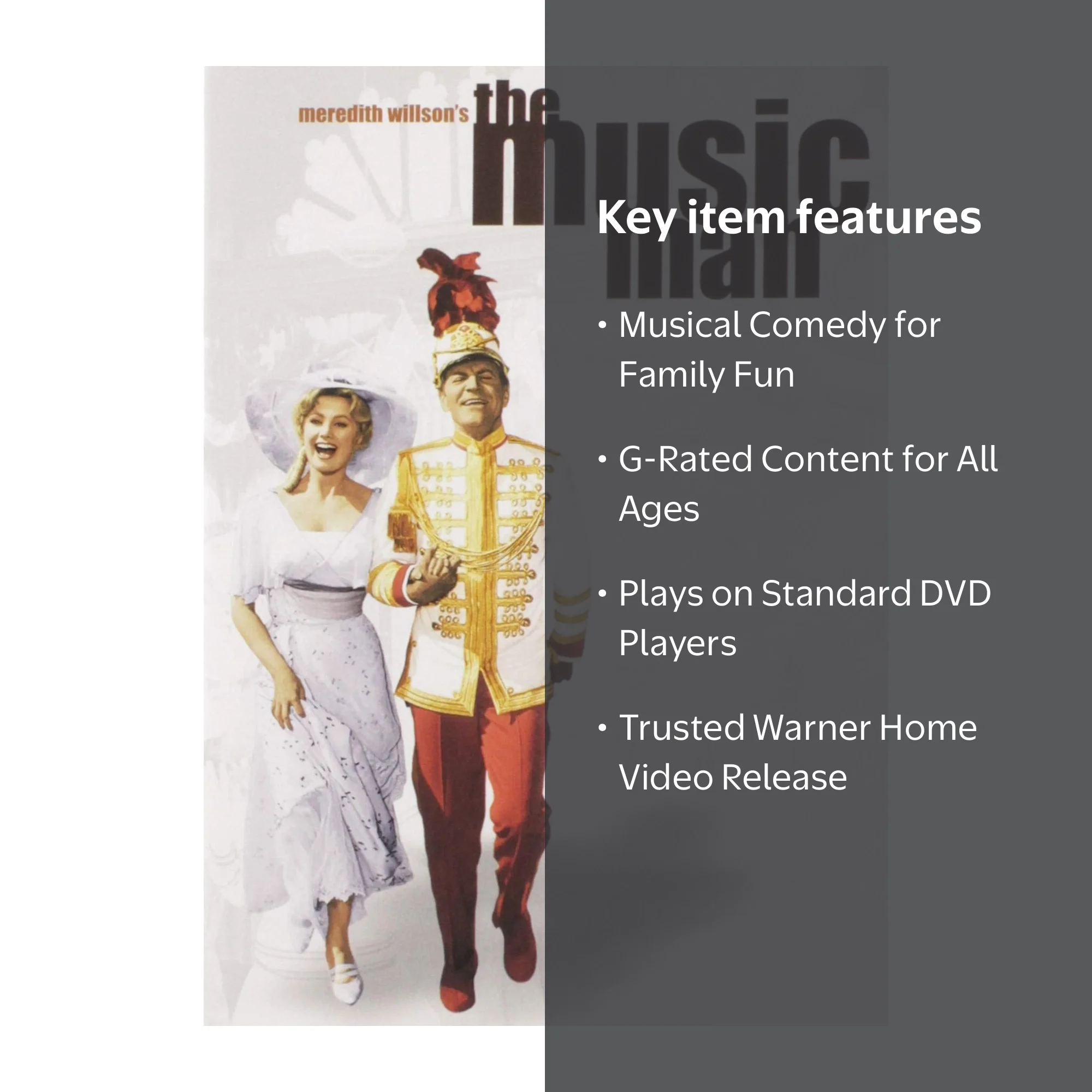 Warner Bros, The Music Man DVD, RRK150, Musical Comedy Classic