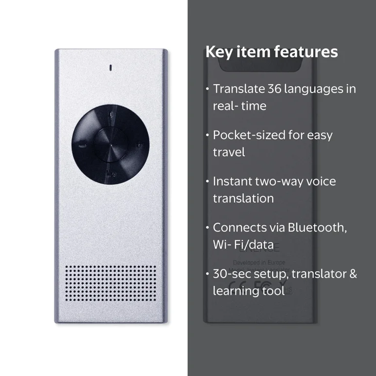 Enence Instant Language Translator. Portable Real-Time Translation
