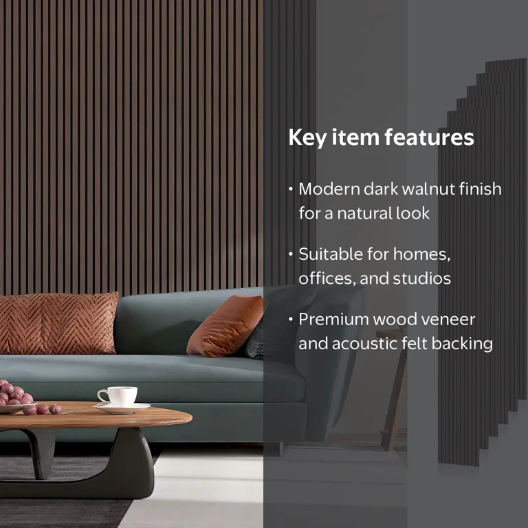 Easy4Home 6Pcs Wood Soundproof Wall Panels 94