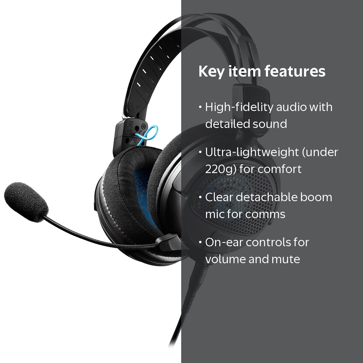 Audio-Technica, Gaming Headset, Open-Back Over-Ear, 45mm Drivers