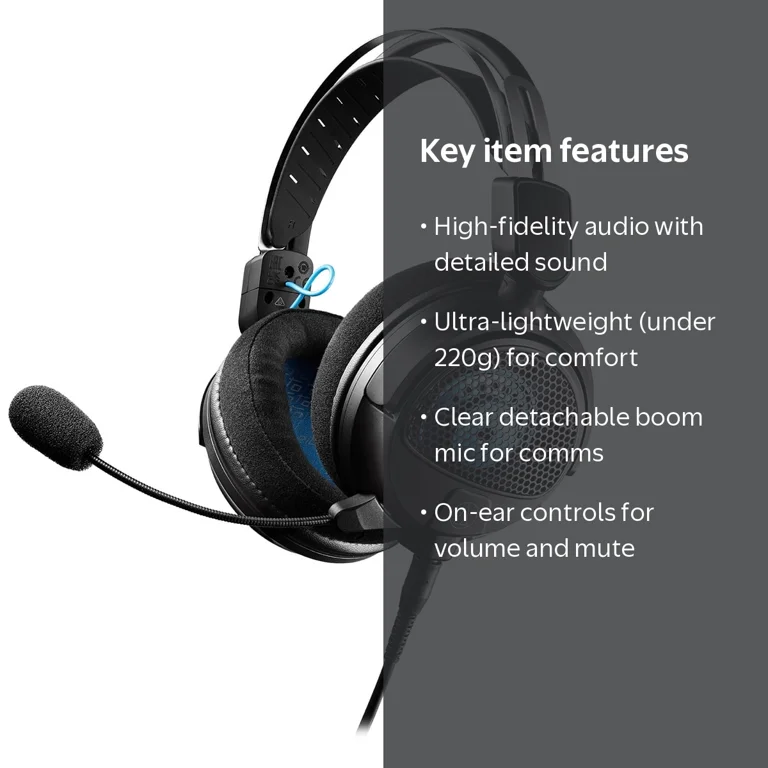 Audio-Technica, Gaming Headset, Open-Back Over-Ear, 45mm Drivers