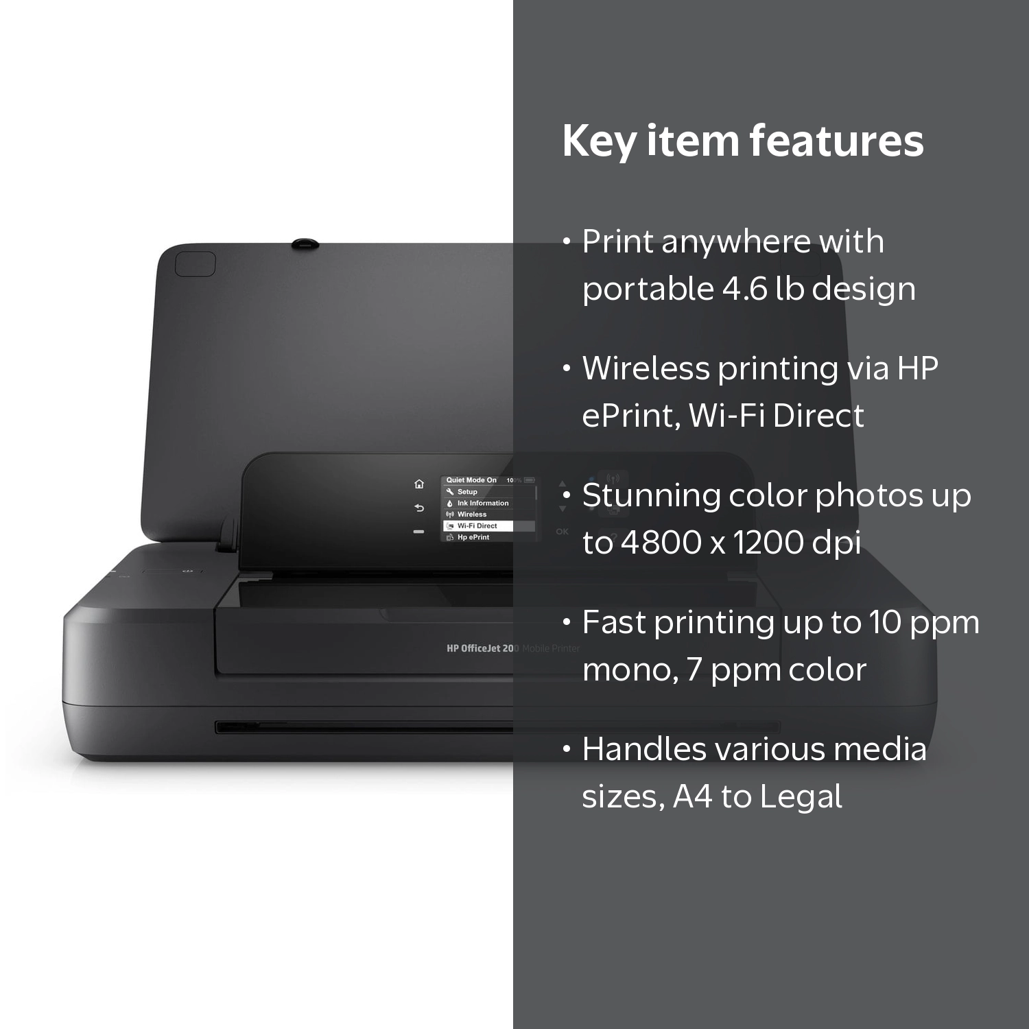 HP OfficeJet 200 Mobile Printer | Wireless Direct Printing