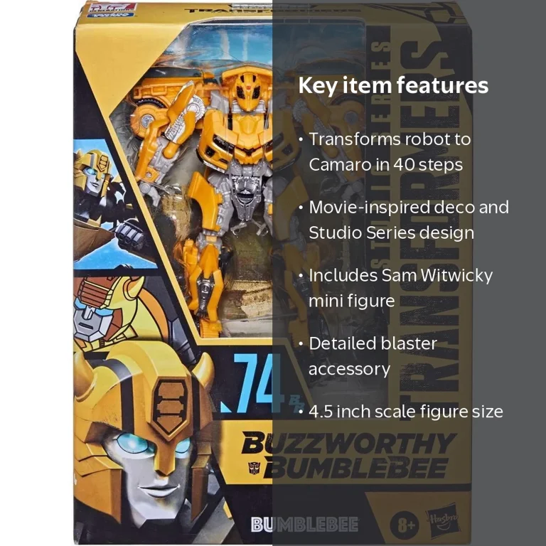 Transformers Bumblebee 可動フィギュア Transformers Studio Series Toy: Buzzworthy Bumblebee Deluxe Class