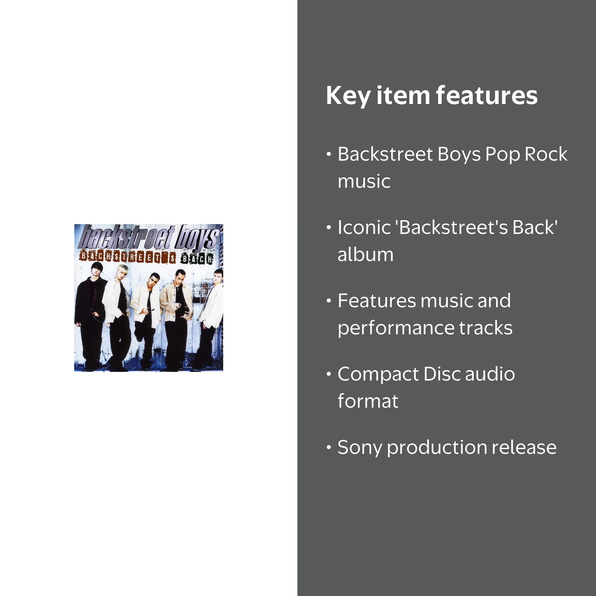 Sony Import, Music CD, Backstreet's Back, Album S059927 - Walmart.com