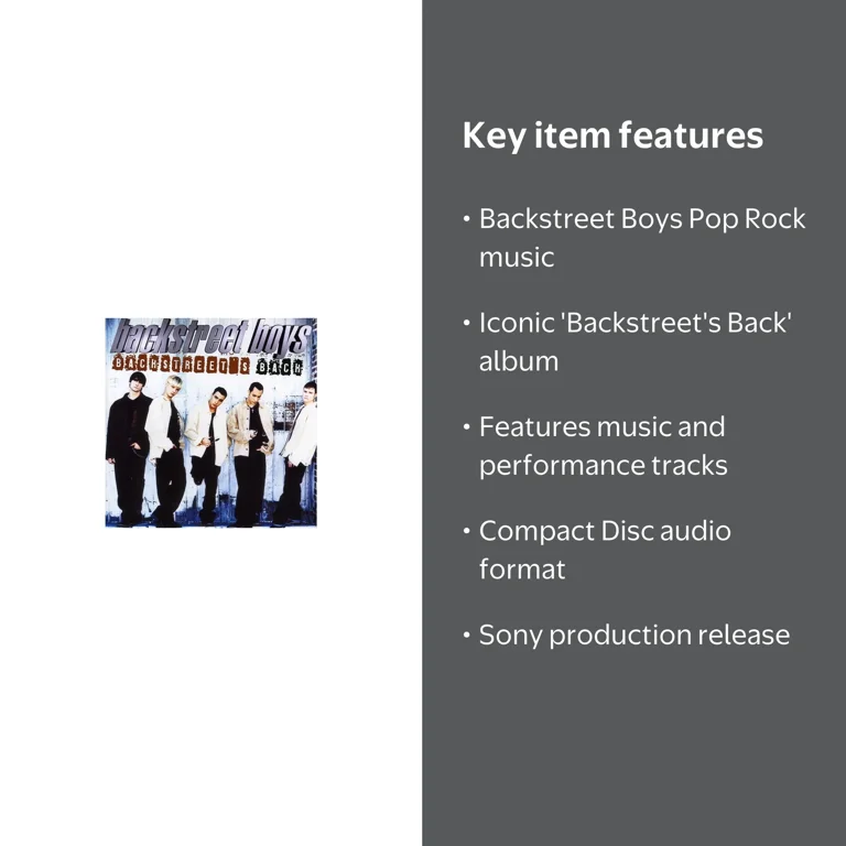 Sony Import, Music CD, Backstreet's Back, Album S059927 - Walmart.com