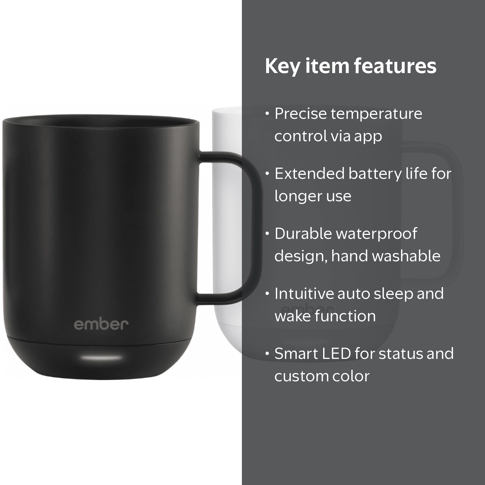Ember - 10 oz Temperature Controlled App Enabled Smart Coffee Mug