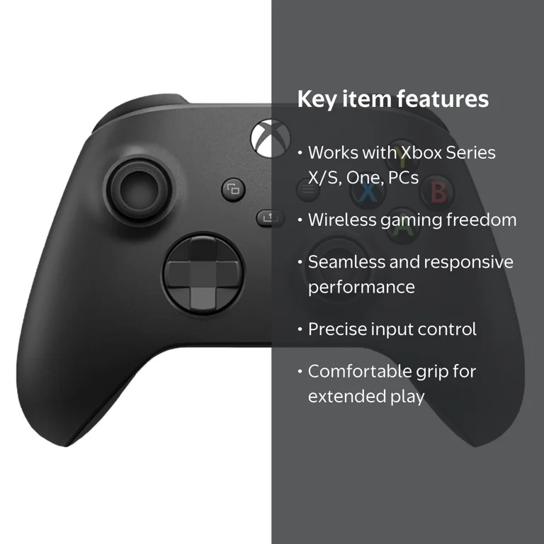 Microsoft Xbox Wireless Controller, Black, Xbox Series X/S/One