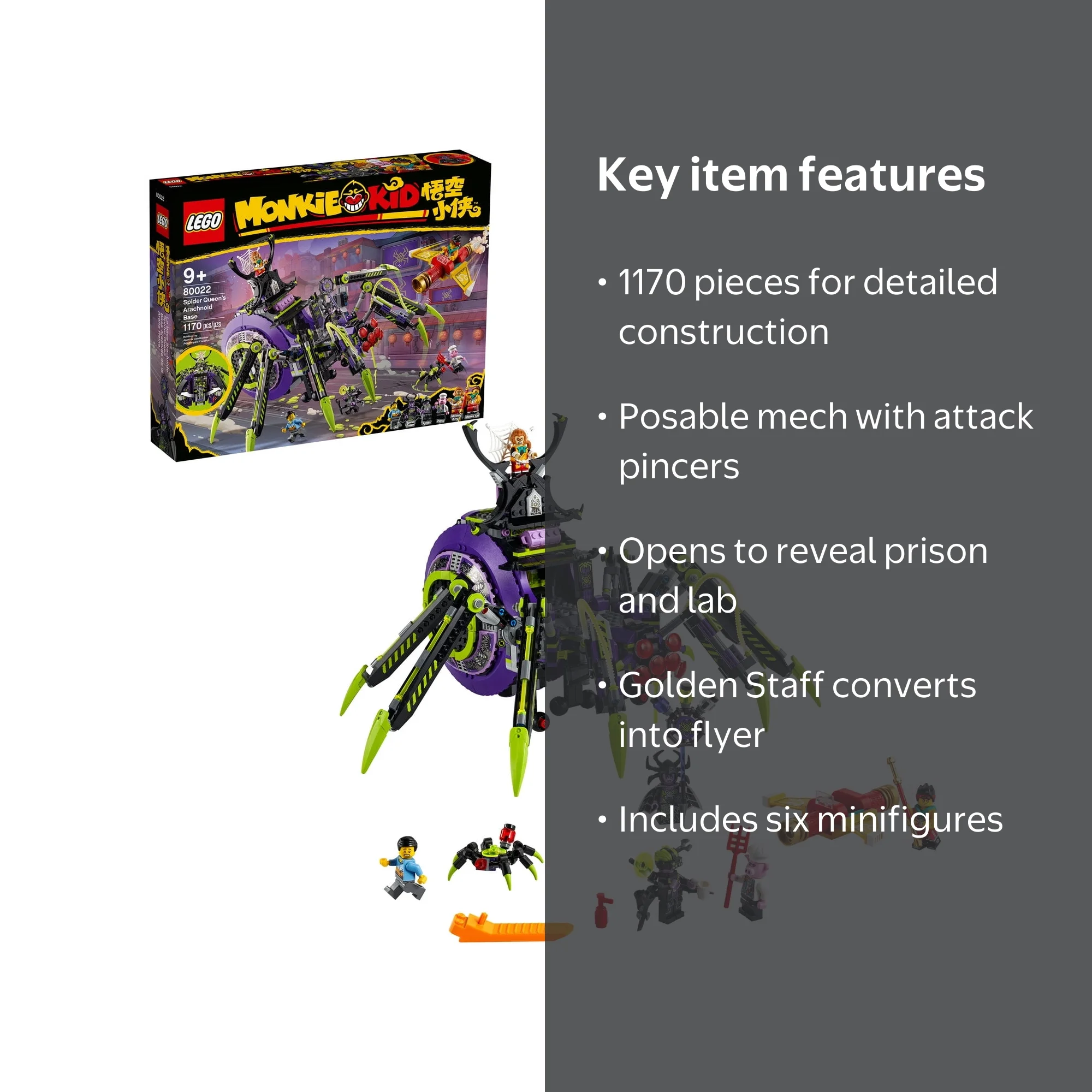 LEGO, Spider Queens Arachnoid Base, 80022, Multicolor - Walmart.com