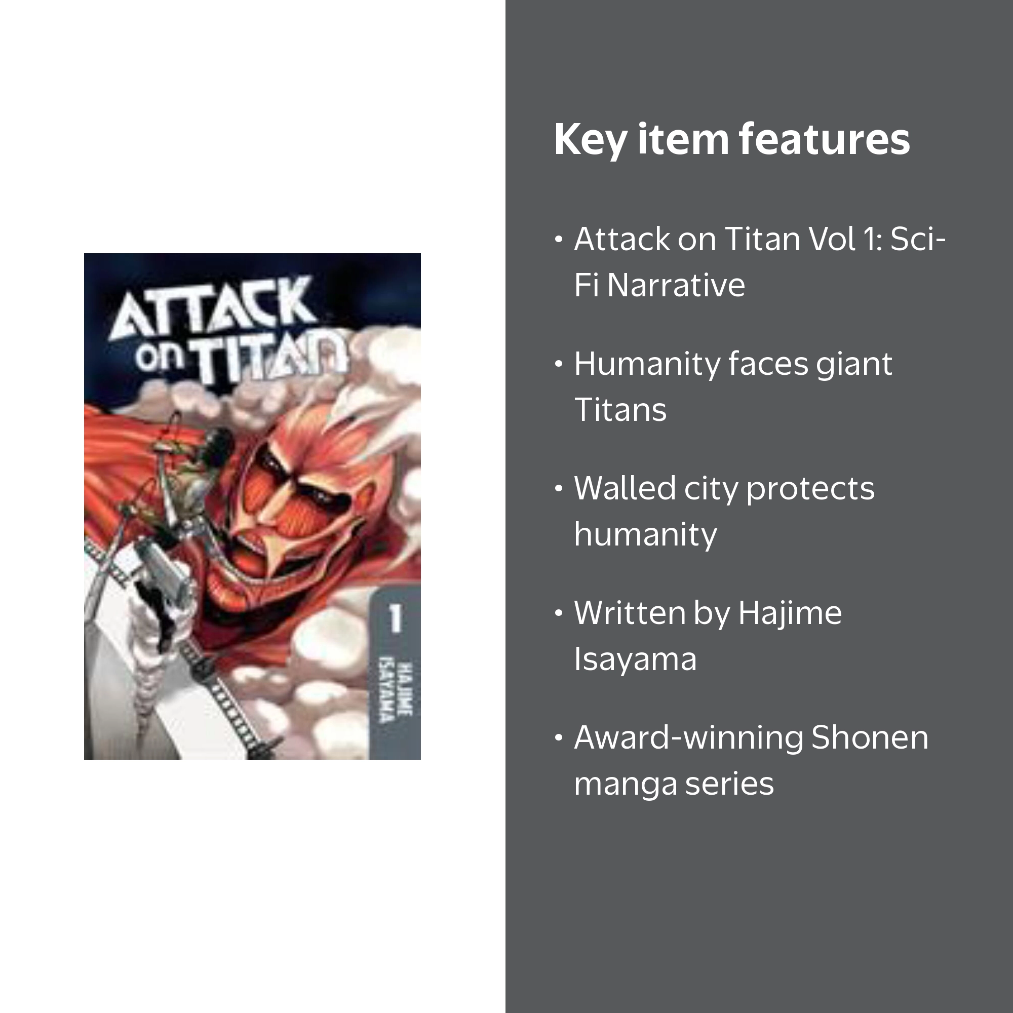 Hajime Isayama, Attack on Titan 1, 9781612620244, Paperback