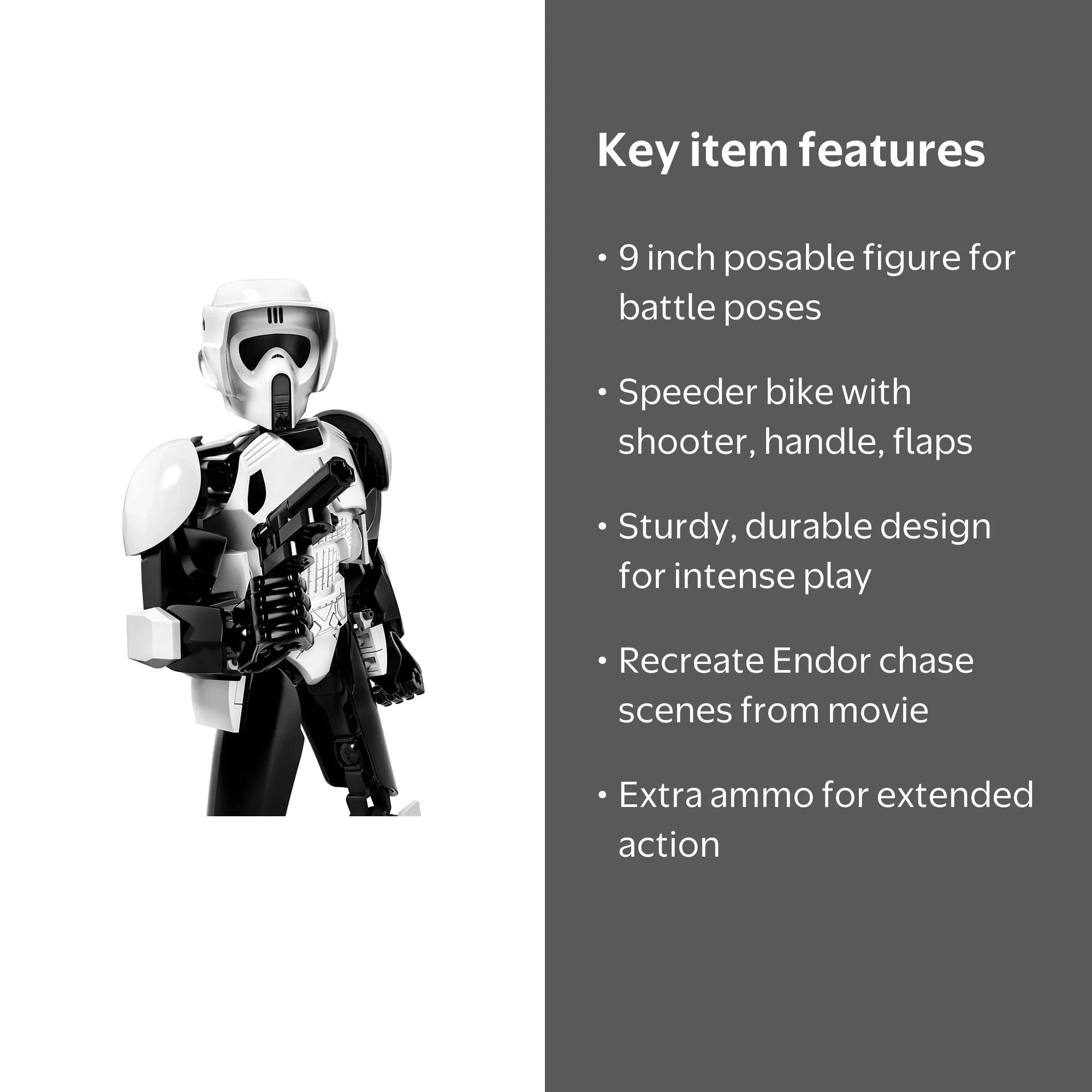 LEGO Star Wars Scout Trooper & Speeder Bike 75532 - Buildable