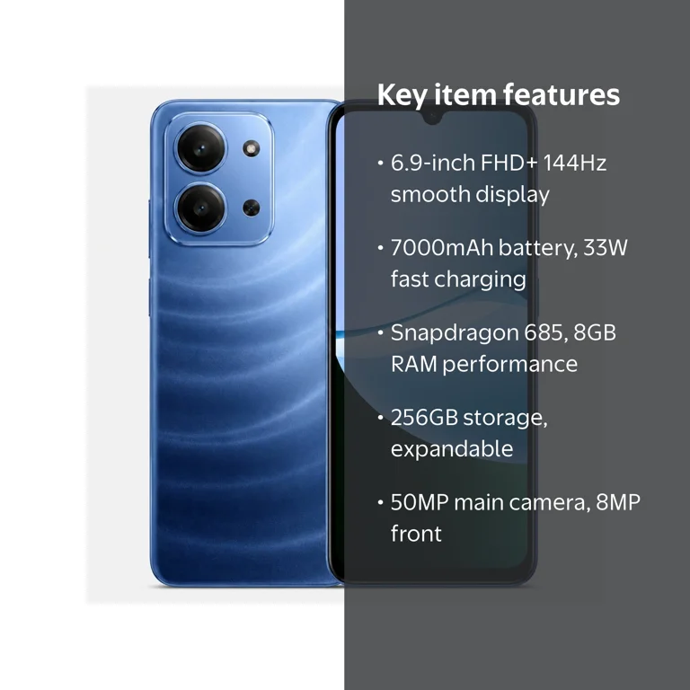 XIAOMI Redmi 15C 4G 256GB ROM 8GB RAM Dual SIM GSM Unlocked - Blue