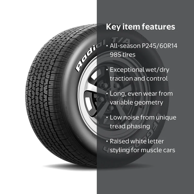 BFGoodrich Radial T/A All-Season P245/60R14 98S Tire - Walmart.com