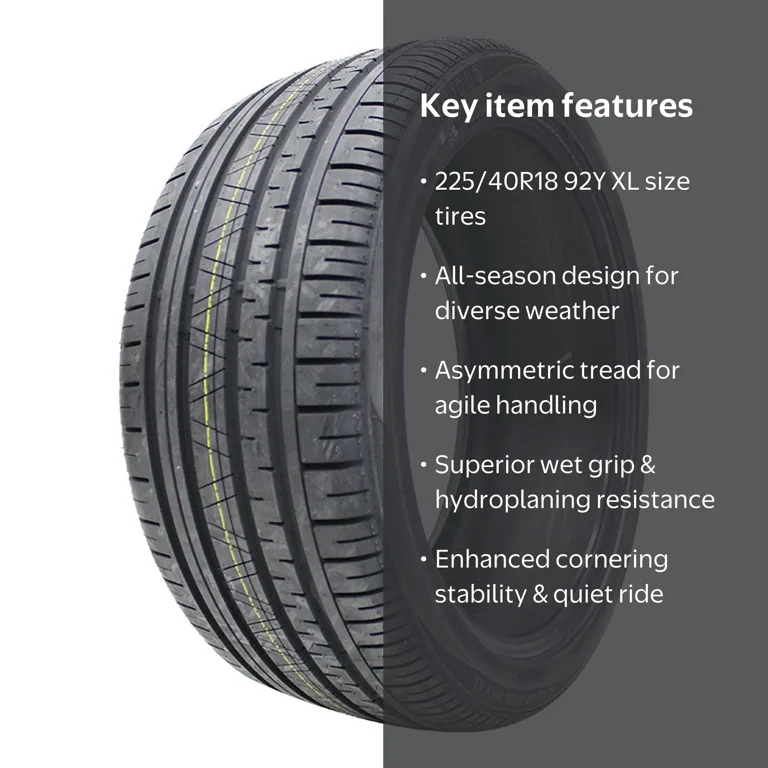Zeetex, Passenger Tire, 225/40R18 92Y XL, Performance All-Season