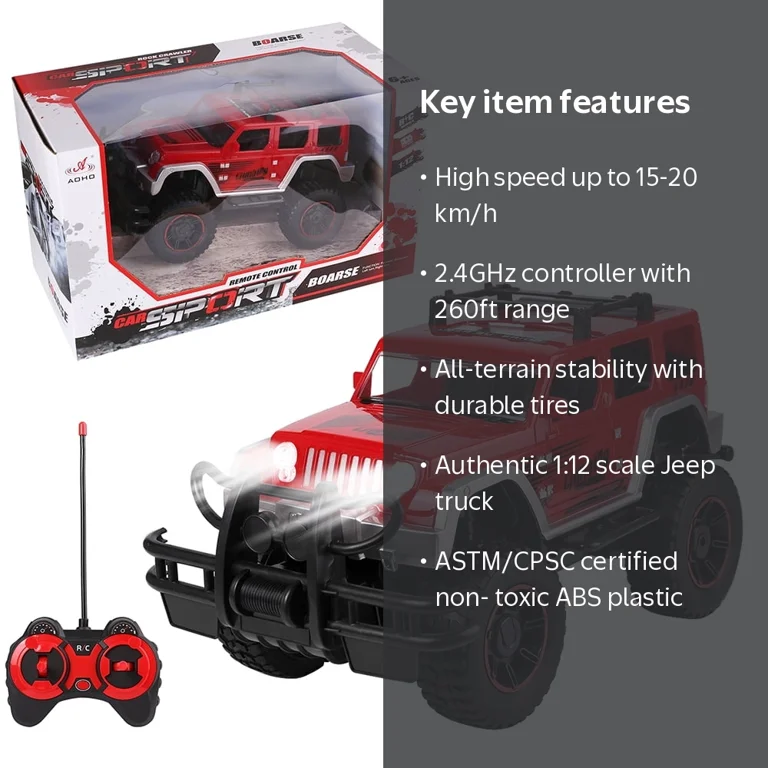 Blue Block Factory Remote Control Truck 1:12 Scale Off-Road RC