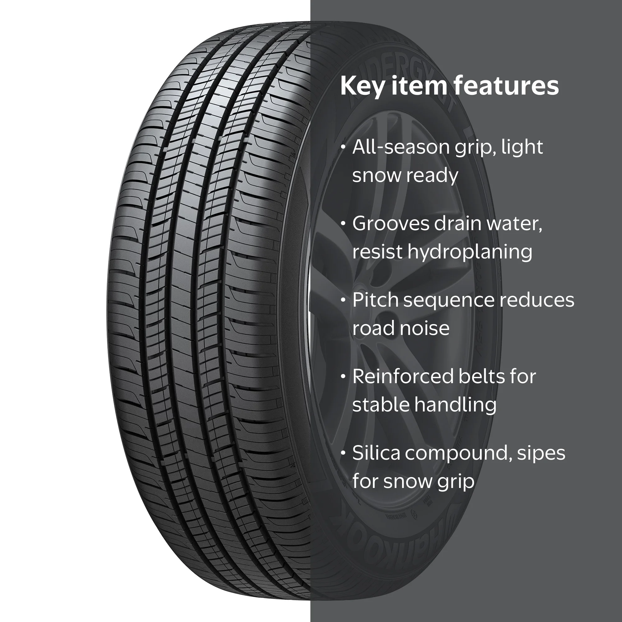 Hankook Kinergy GT H436 All-Season Tire - 205/65R16 95H - Walmart.com