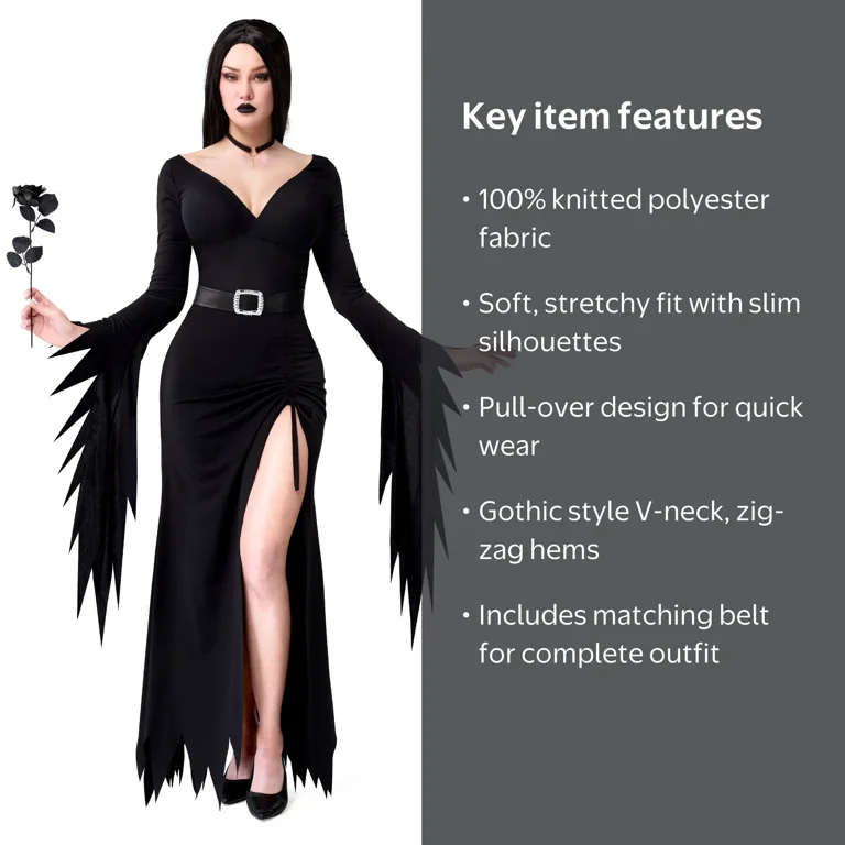 long black dress halloween costume ideas 14 Easy DIY Costumes Weeno Social Look your very best at the next costume party when you show up rocking this Black Velour Maxi Dress Costume ideas for this dressHELP!!