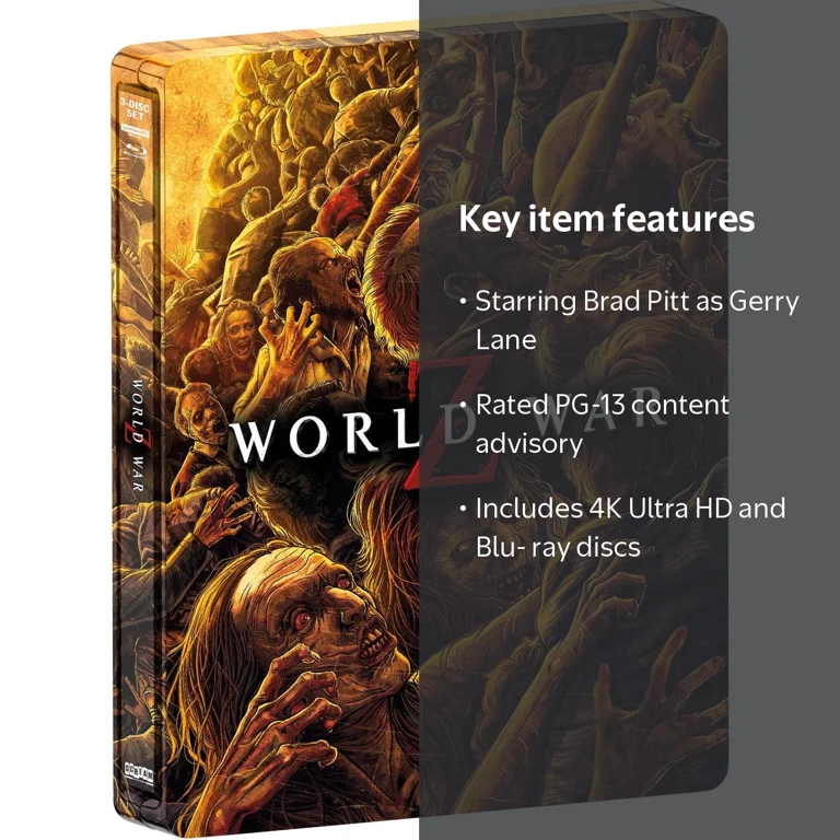 World War Z (Steelbook) (4K Ultra HD + Blu-ray), Horror, Shout