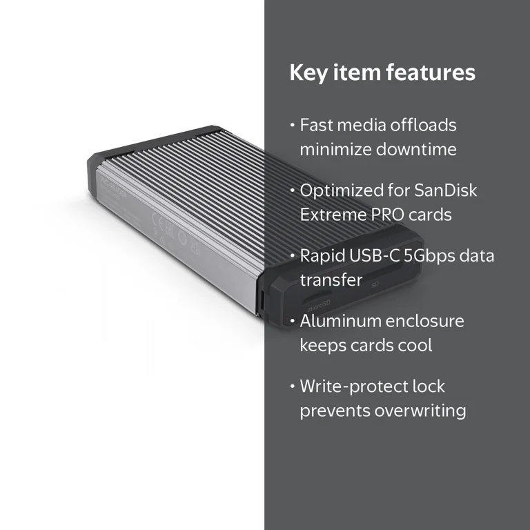 SanDisk Professional PRO-READER for SD and microSD, High-Speed