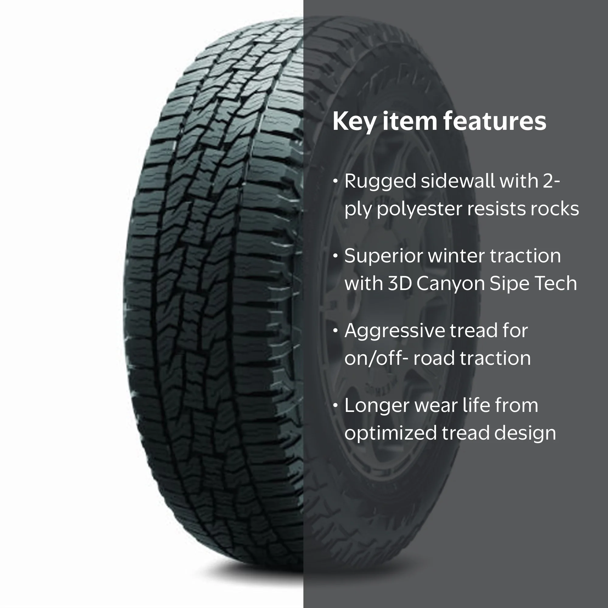 Falken, All Terrain Tire, 225/60R18, Light Truck Off-Road